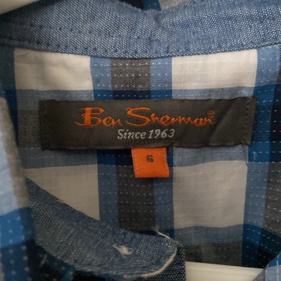 Ben Sherman kids button up shirt size 6 - Picture 2 of 4